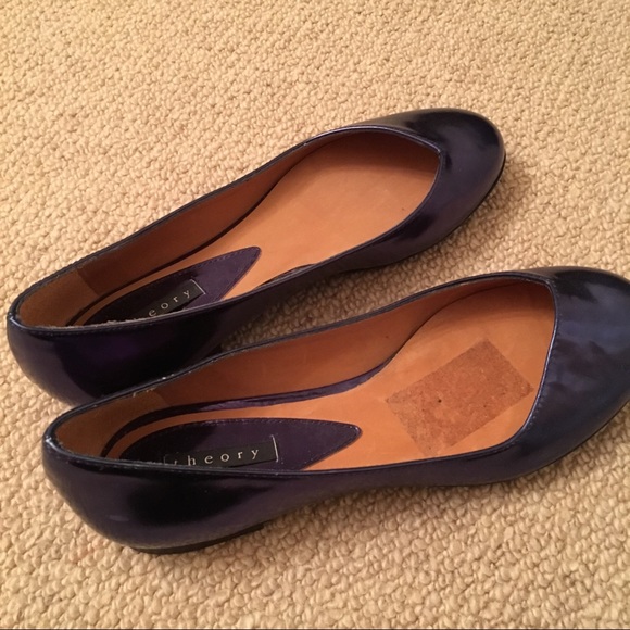 Metallic blue theory flats never worn - Picture 4 of 6